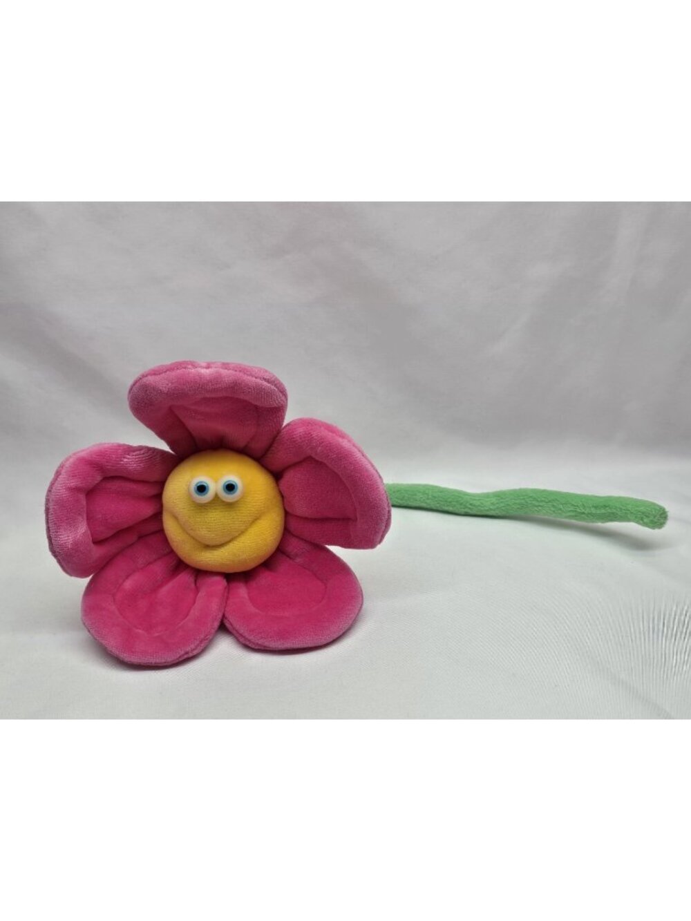 Funny Friends Yellow & Pink Flower Plush Soft Bendable Stem By: Jennifer Mazur